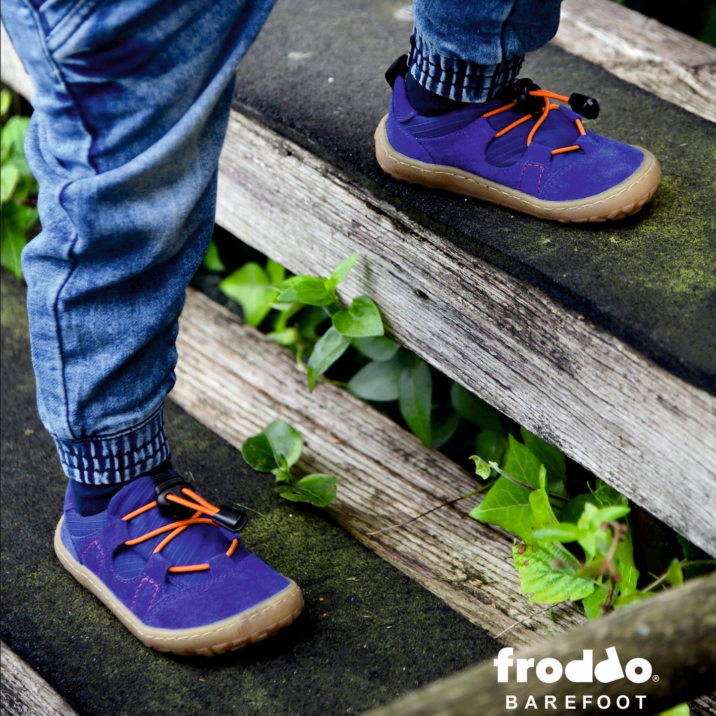 Froddo - Zapatillas Barefoot Track - Piel y Textil - Azul Eléctrico