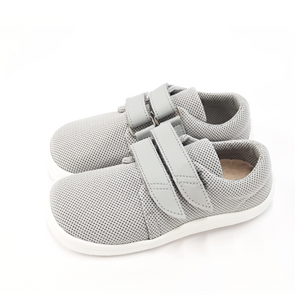 lona gris textil deportiva barefoot beda doble velcro