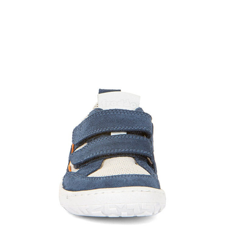 Froddo - Zapatillas Barefoot Base - Piel y Textil - Azul Blanco